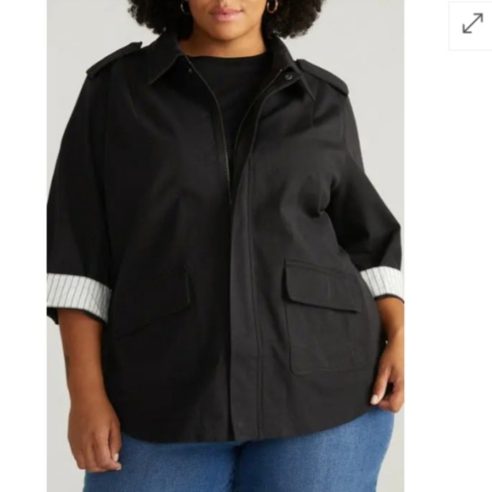 Universal Standard Stretch Cotton Twill Manor Jacket